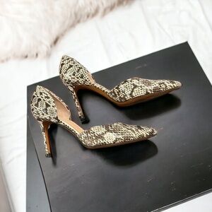 MARC Fisher snakeskin D’Orsay pumps sz 6.5